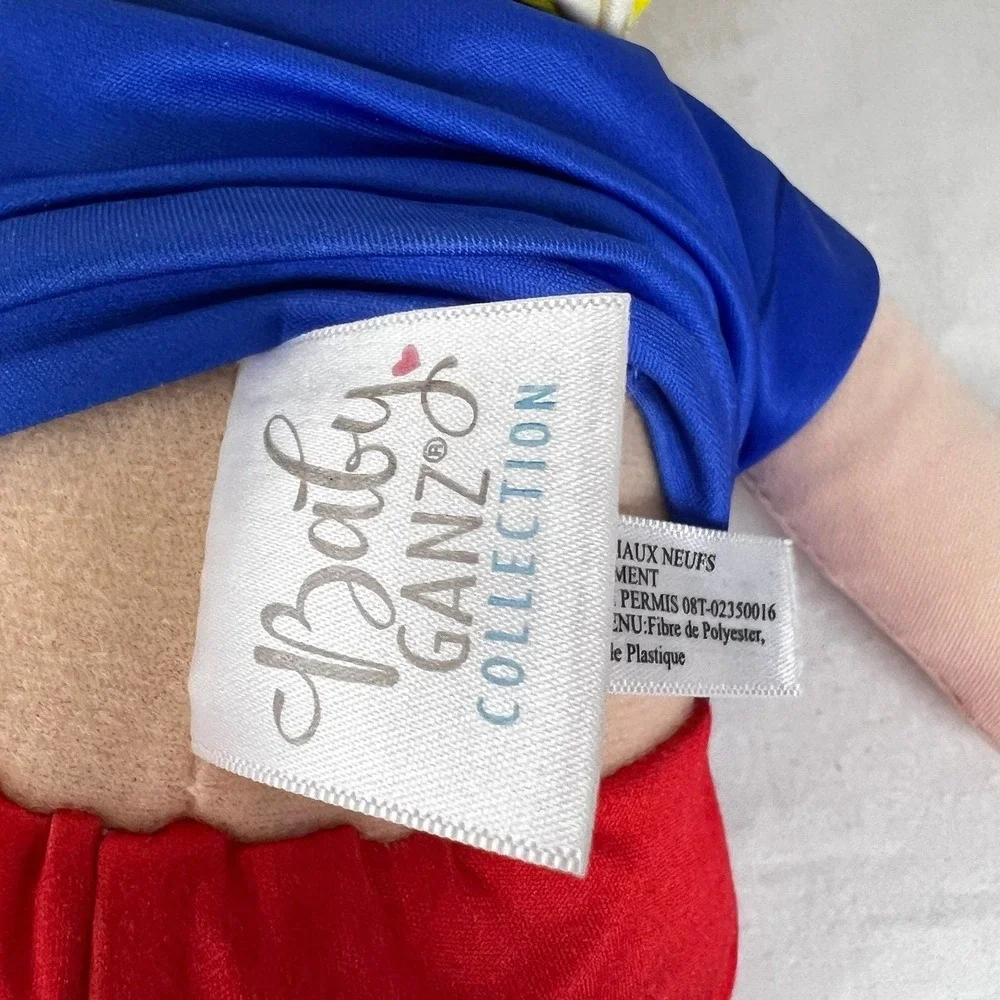 Baby Ganz Super Big Brother Plush Boy Doll Small Blue Red Good Superhero Cape